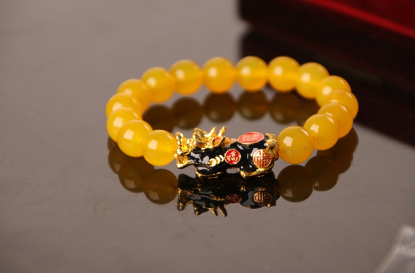 3D Gold Plated Pixiu Bracelet