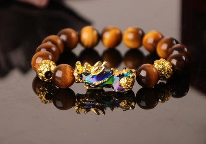 3D Gold Plated Pixiu Bracelet