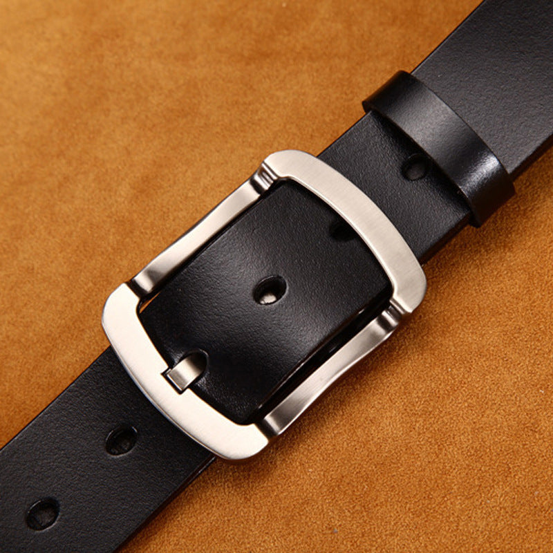 Wide Cowskin Leather Jean Belt