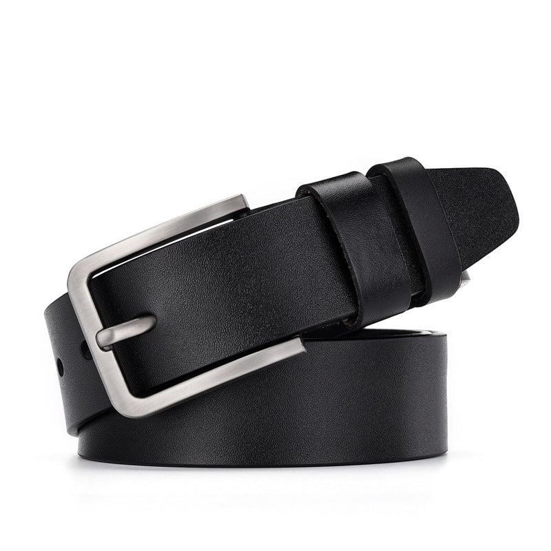 Wide Cowskin Leather Jean Belt