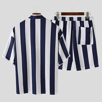 Men's Striped Beach Pajama Set