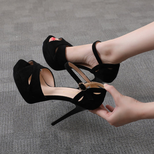 Women's Fish Mouth Platform Heels