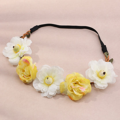 Ladies And Girls Silk Flower Headband