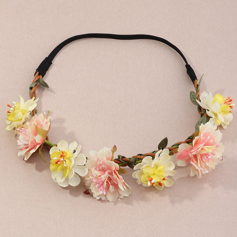 Ladies And Girls Silk Flower Headband