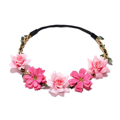 Ladies And Girls Silk Flower Headband