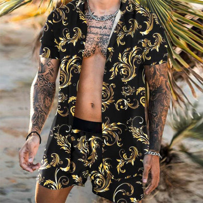 Men's Floral Beach Two-Piece Set