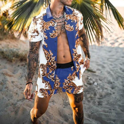 Men's Floral Beach Two-Piece Set