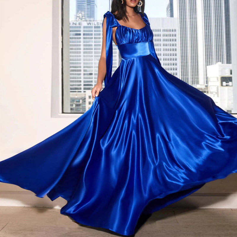 Elegant Sleeveless Bridesmaid Evening Gown