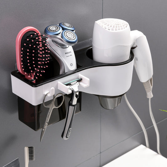 Punch-Free Storage Hair Dryer Rack