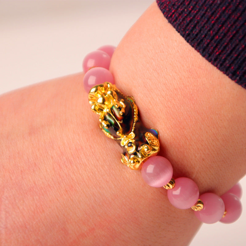 3D Gold Plated Pixiu Bracelet