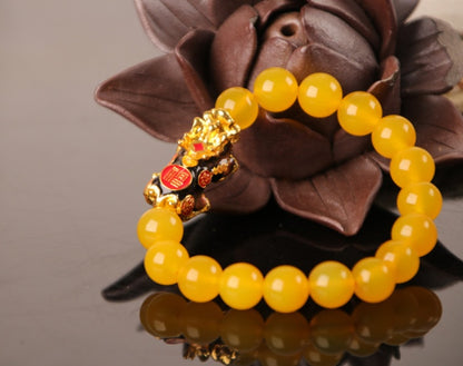 3D Gold Plated Pixiu Bracelet