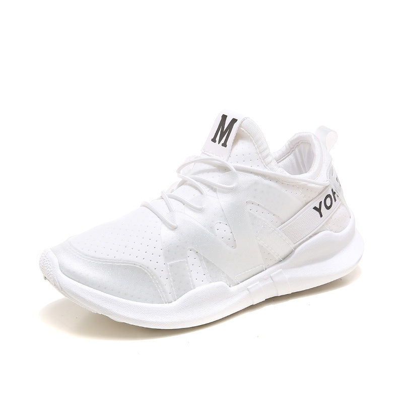 Women's White Breathable Running Shoes