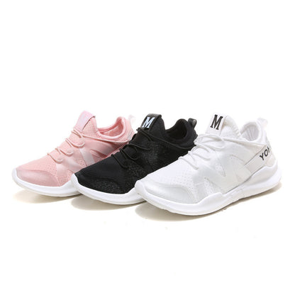 Women's White Breathable Running Shoes