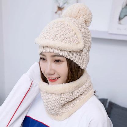 Warm Autumn and Winter Knitted Hat