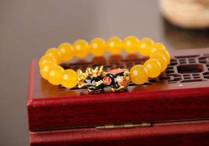 3D Gold Plated Pixiu Bracelet