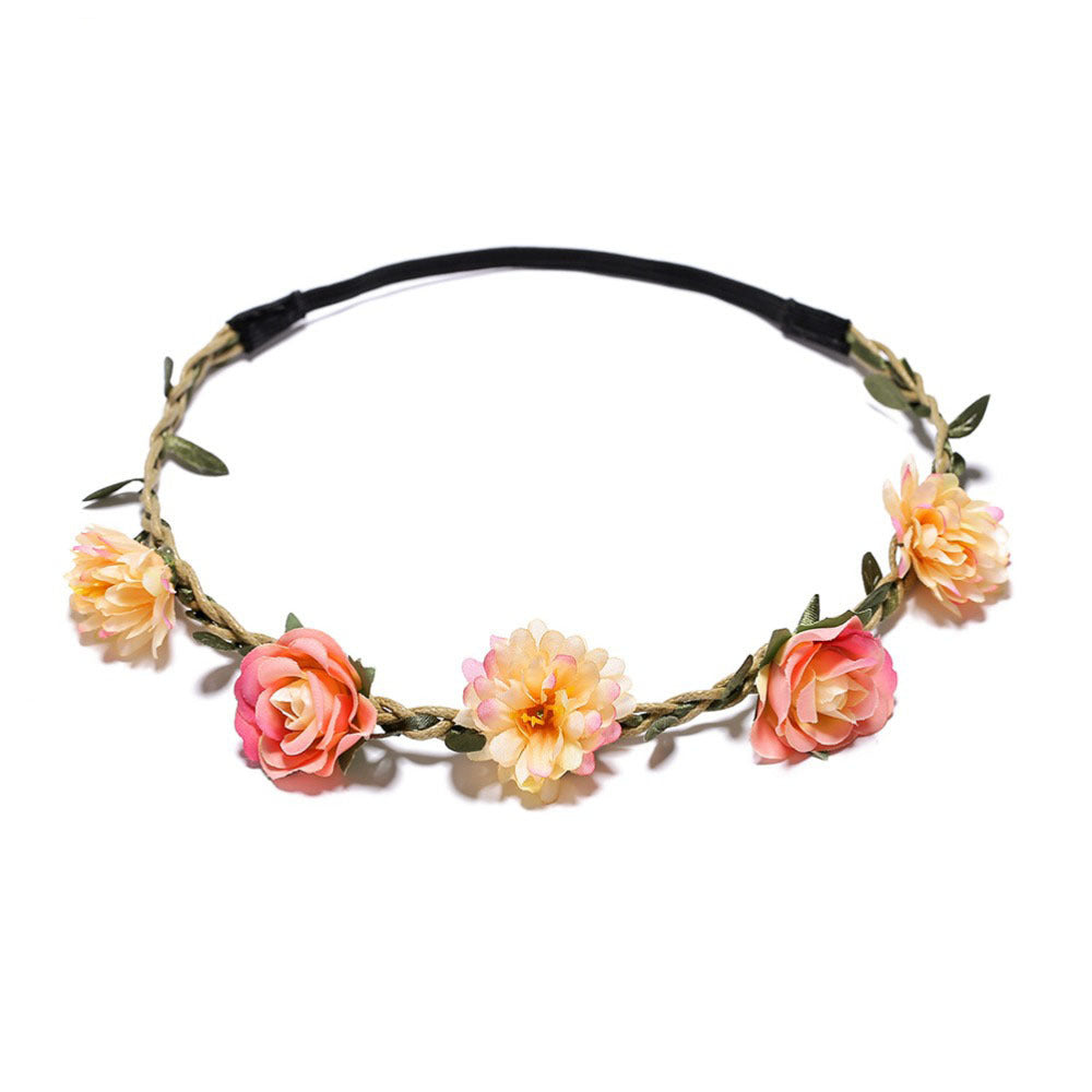 Ladies And Girls Silk Flower Headband