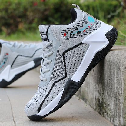 High-Top Breathable Basketball Sneakers