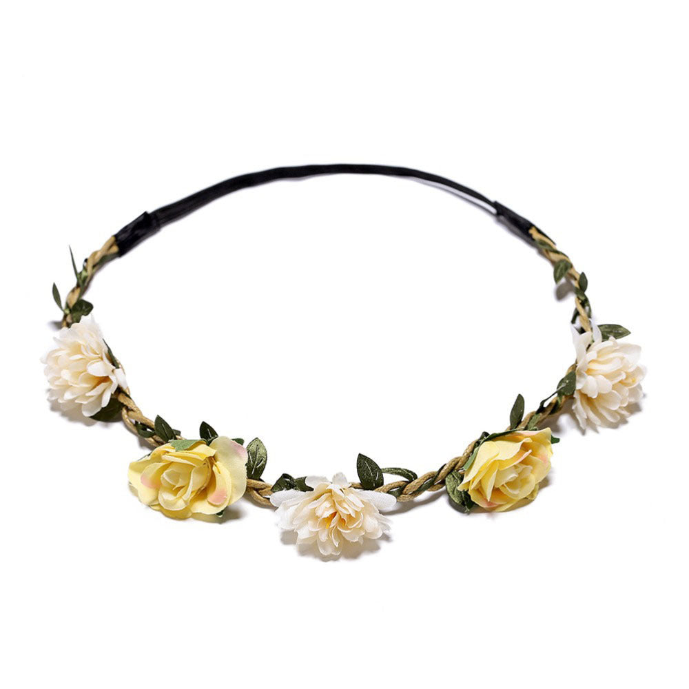 Ladies And Girls Silk Flower Headband