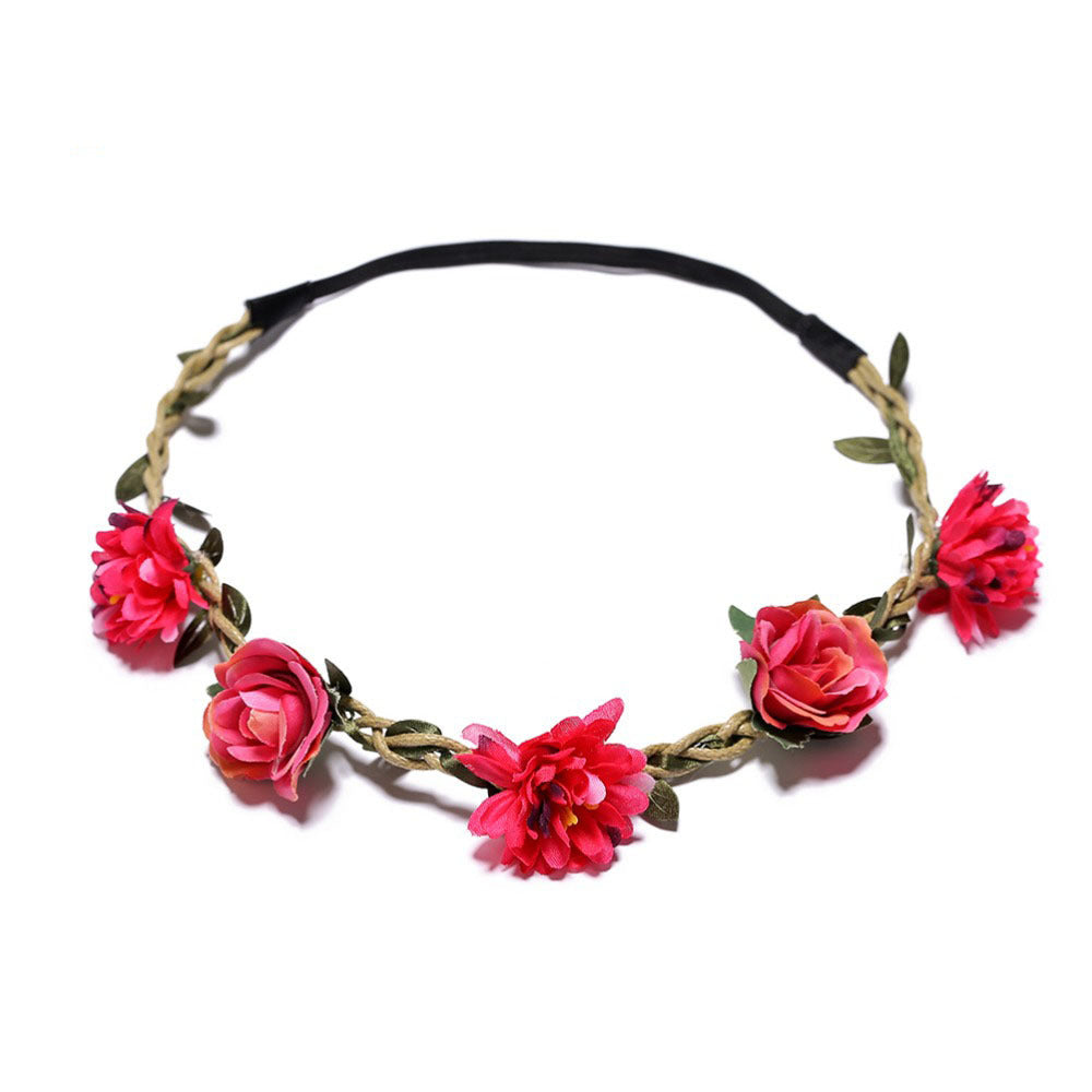 Ladies And Girls Silk Flower Headband