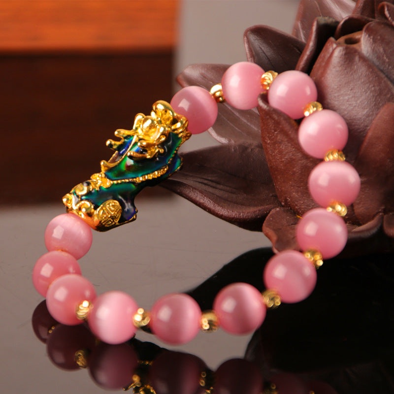 3D Gold Plated Pixiu Bracelet