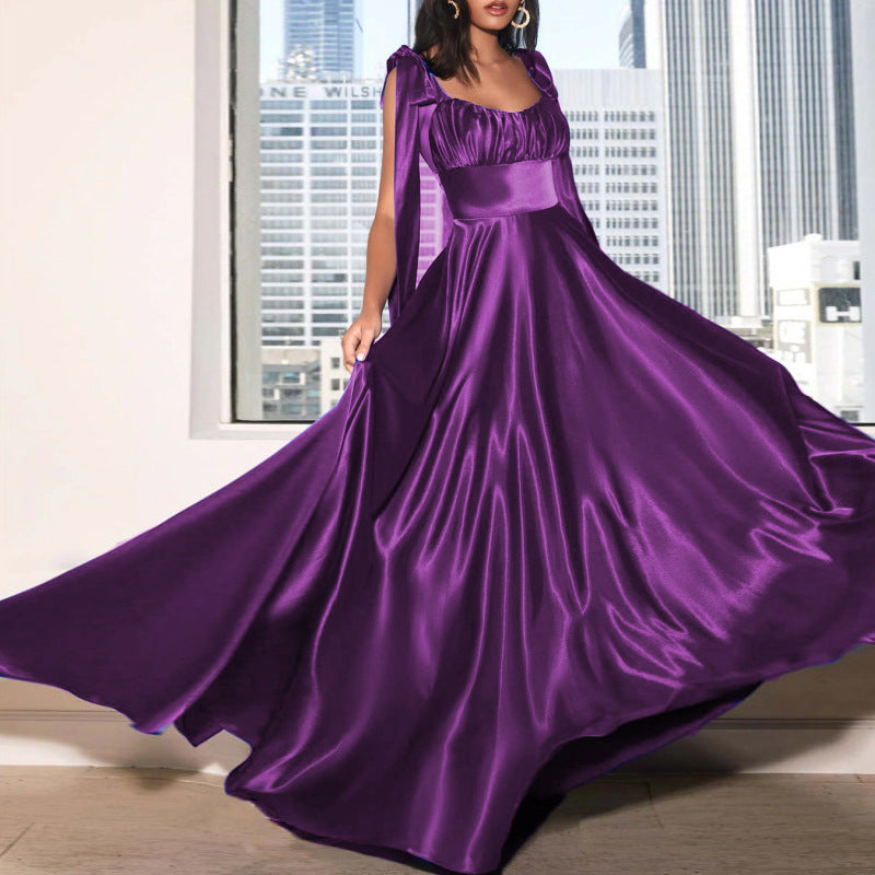 Elegant Sleeveless Bridesmaid Evening Gown