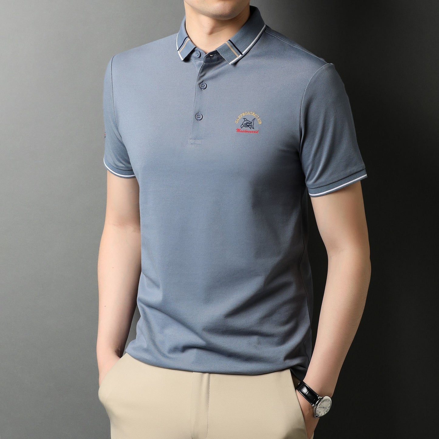 Summer Casual Lapel Polo Shirt